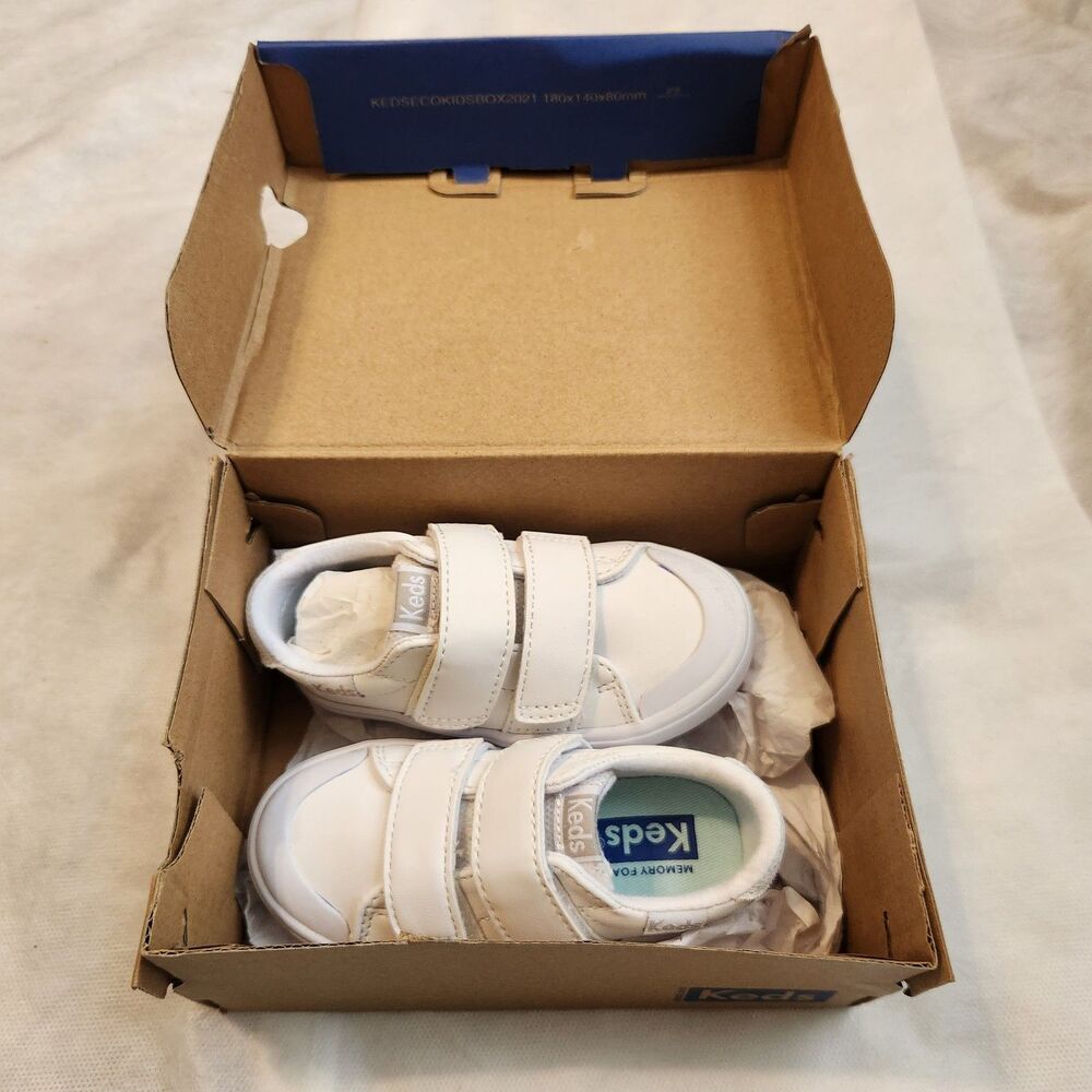 Keds Unisex-Child Courtney HL Leather Sneaker Little Kid 5.5, Double Hook & Loop - Picture 7 of 7